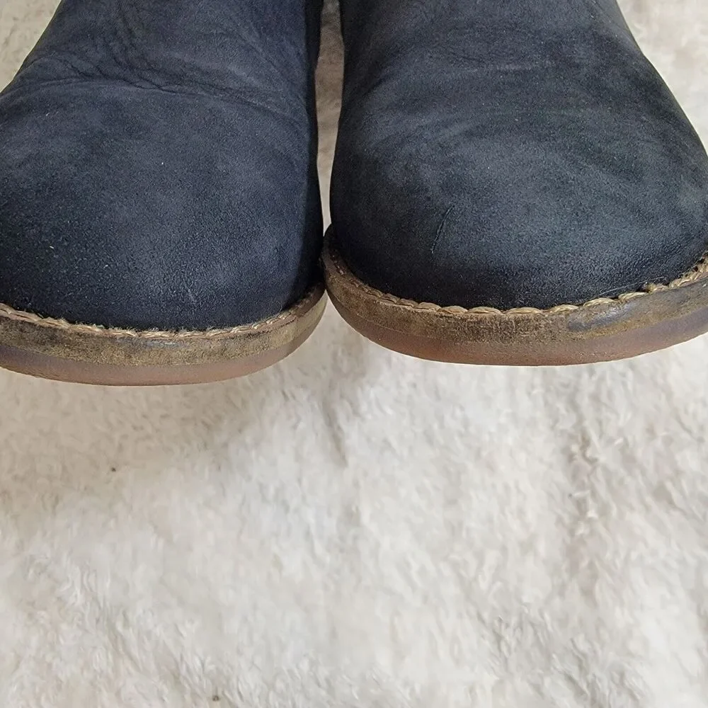 Blondo Womens Nova Waterproof Ankle Boots Black Nubuck B6207 Women's‎ Size 7 M